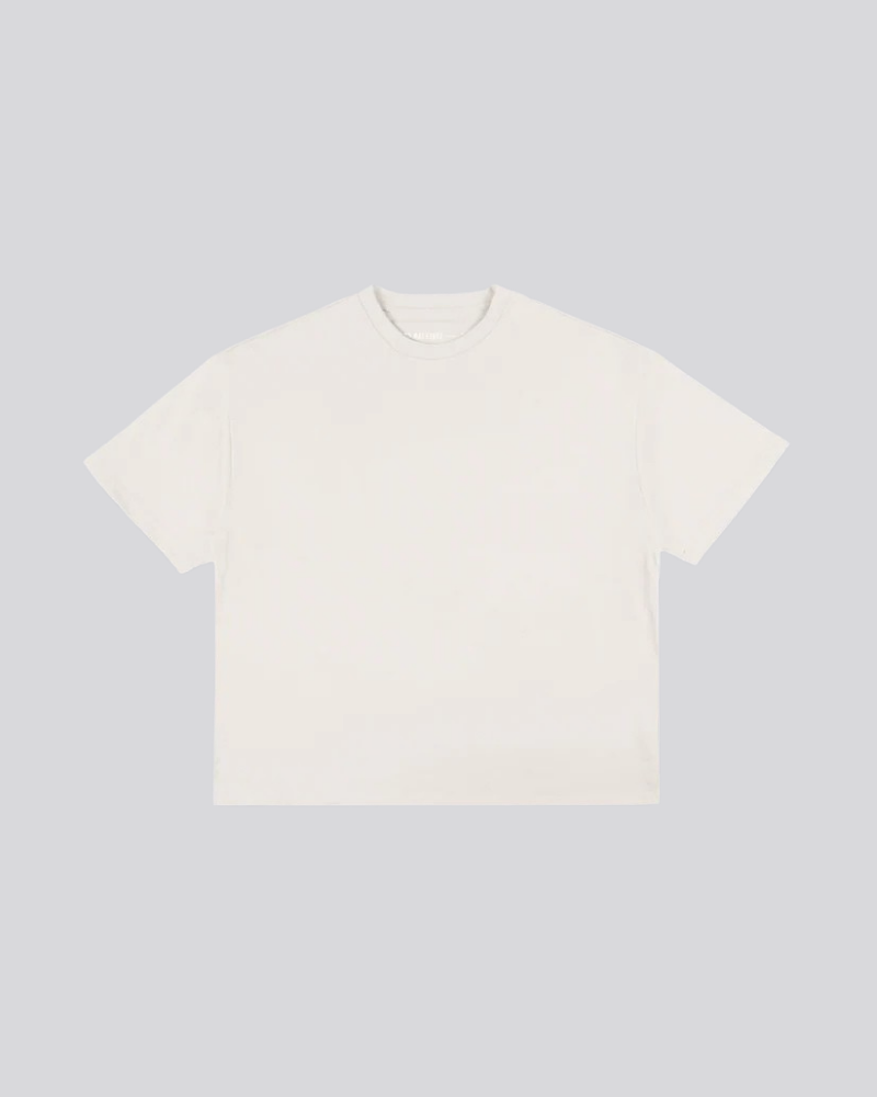 Unisex Oversized Graphic T-Shirt with Back Tiger Illustration – Off-White