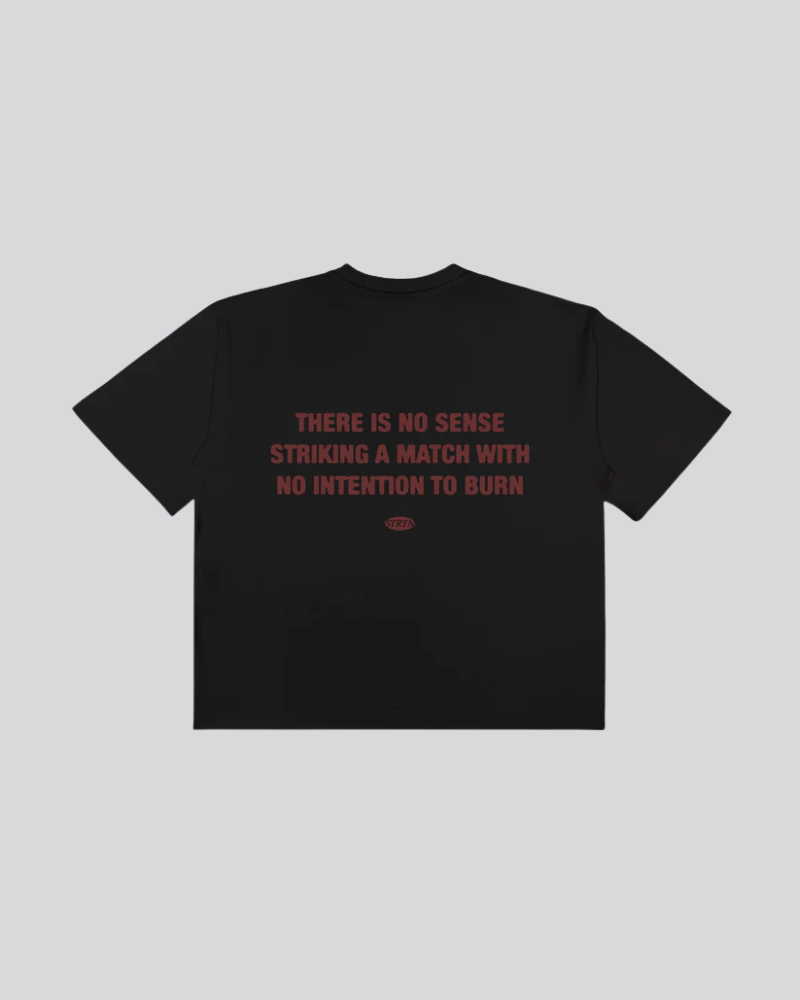 Unisex Heavyweight Graphic Cotton T-Shirt – Black