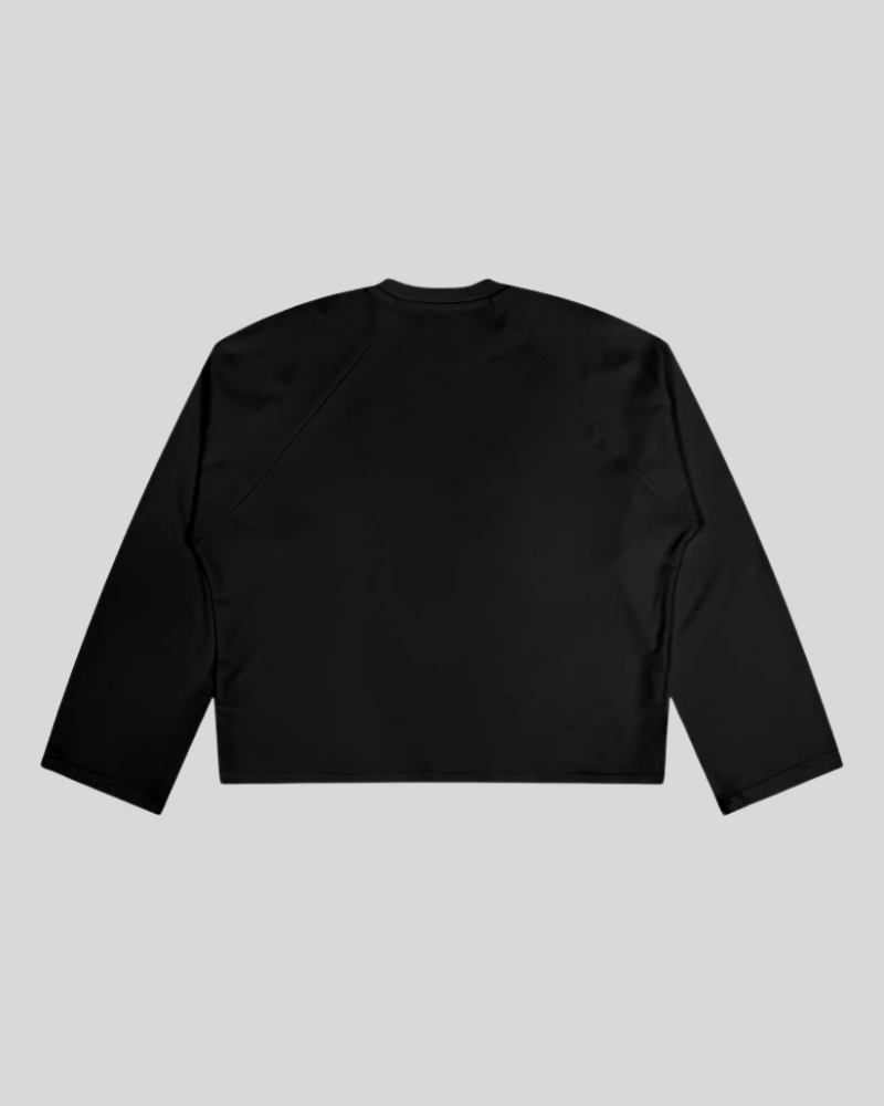 Unisex Raglan Long-Sleeve T-Shirt – Black