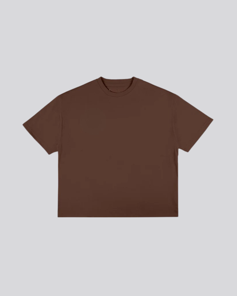 Unisex Heavyweight Graphic T-Shirt – Dark Brown