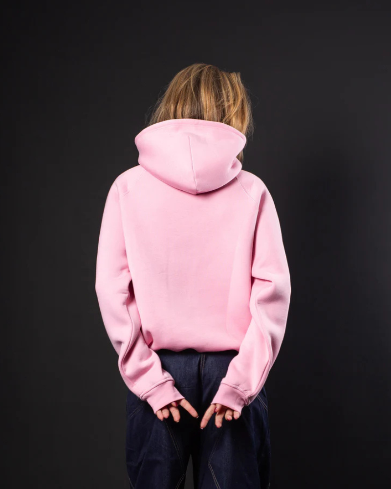 Unisex Heavyweight Boxy Hoodie – Baby Pink