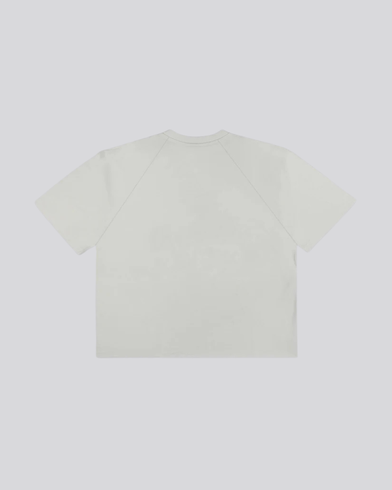 Unisex Heavyweight Paneled Cotton T-Shirt – Light Gray