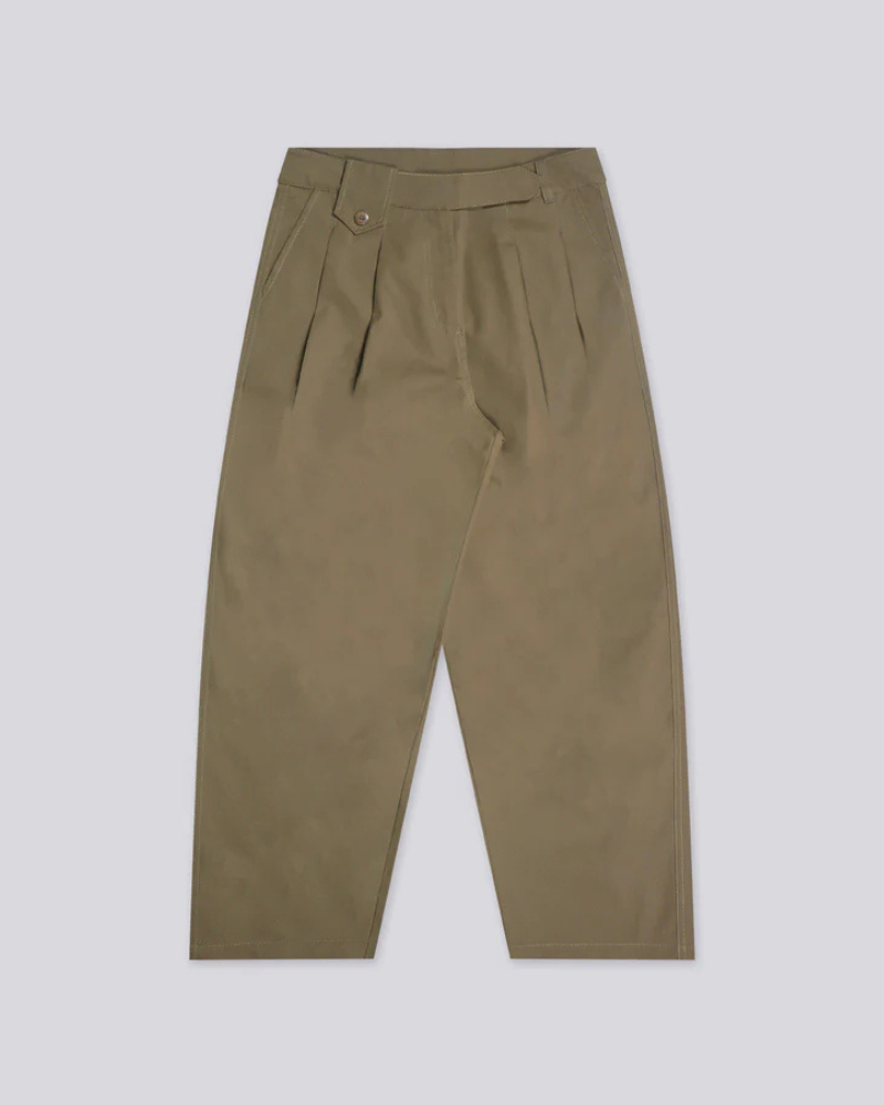 Unisex Wide-Leg Pleated Baggy Trousers