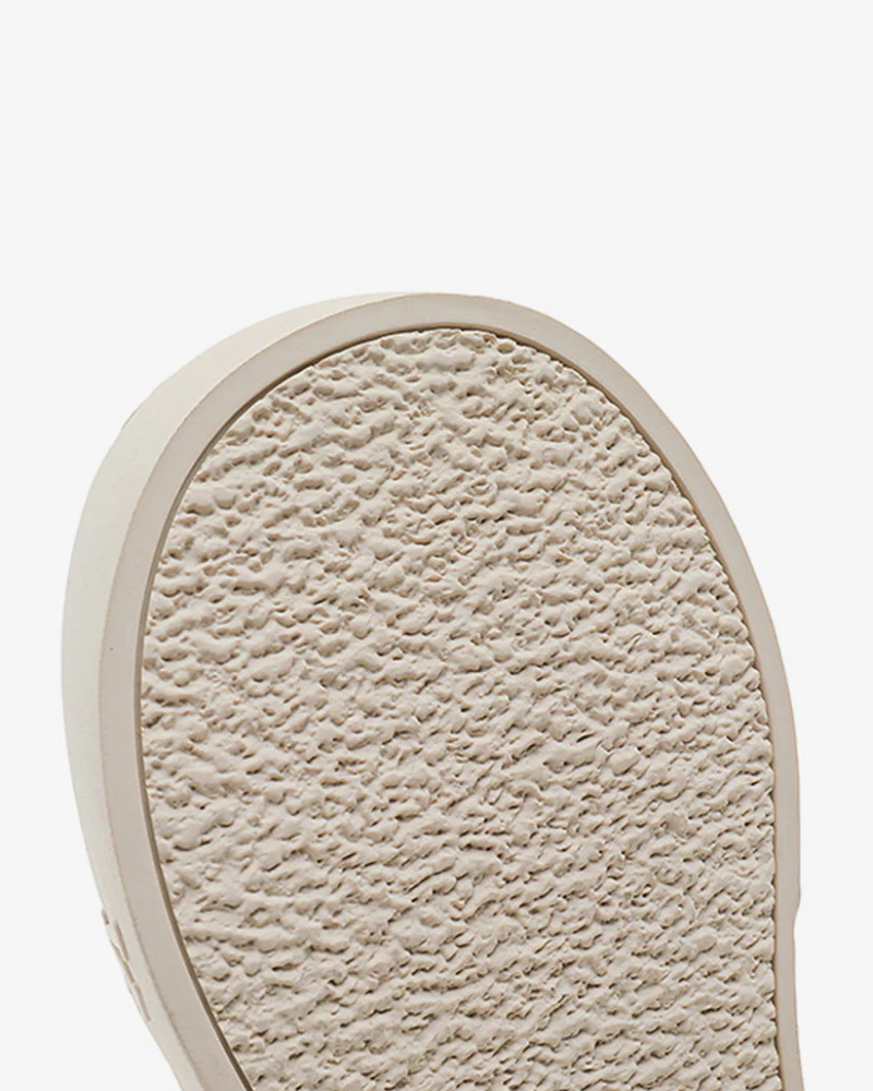 Black Suede-Textured Platform Sneakers with Exaggerated Bulbous Toe and Fluffy Laces