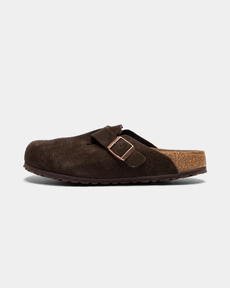 Birkenstock Boston Clogs for Women – Suede Slip-On Cork Footbed Shoes