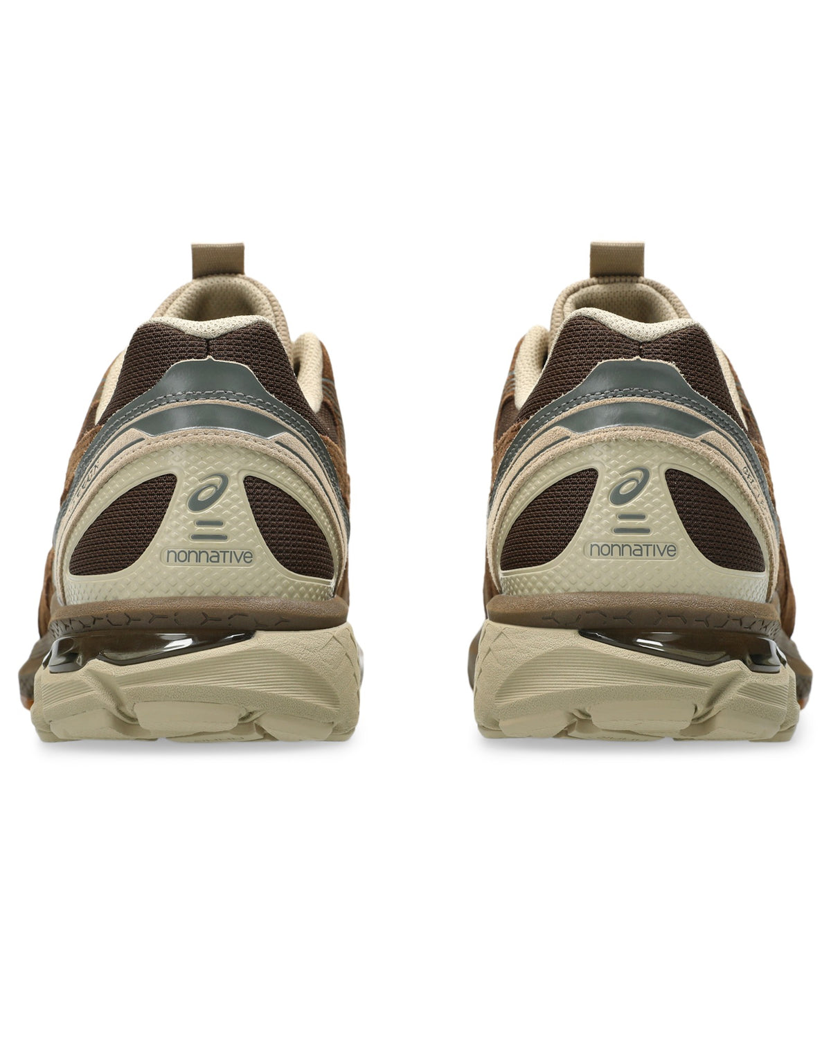 ASICS NONNATIVE x GEL-TERRAIN GTX Brown Storm - full back view